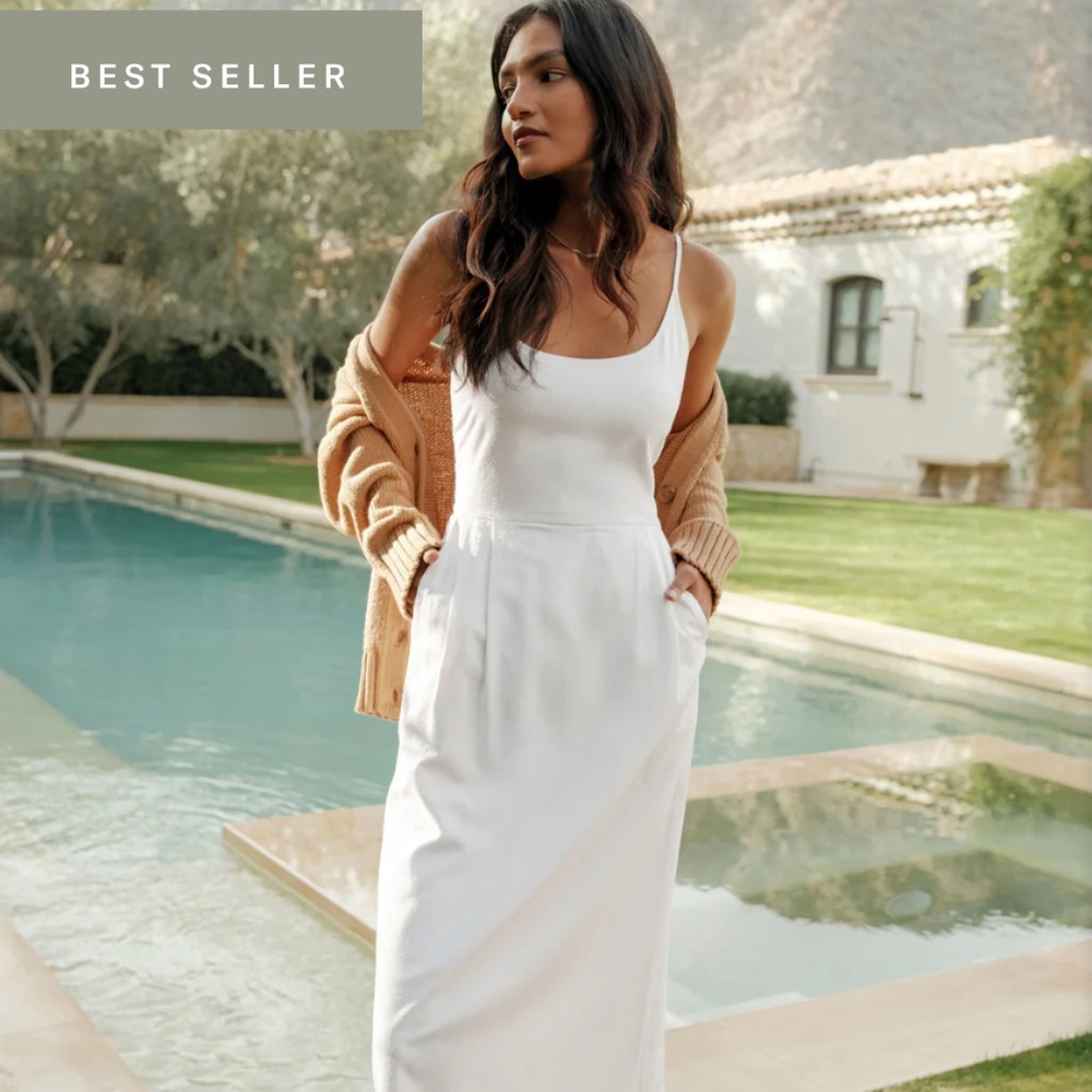 Jenni Kayne Silk  Rove Dress  - Ivory